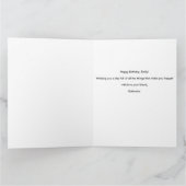 ワイケディーグッドタイムグリーンウィッチスケッチ誕生日 カード (内部)