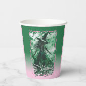 ワイケディーグッドタイムグリーンウィッチスケッチ誕生日 紙コップ (裏面)