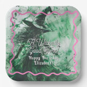 ワイケリー・グッドタイムパーソナライズされたハッピーバースデー ペーパープレート (正面)