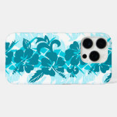 ワイコロアハワイアンハイビスカスフローラティール（緑がかった色） Case-Mate iPhoneケース (裏面 (横))