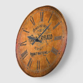 ワイコンテンポラリーンバレル壁時計 ラージ壁時計 (傾斜)