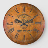 ワイコンテンポラリーンバレル壁時計 ラージ壁時計 (正面)