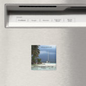 ワイサラダップ（緑）島、クナヤラ、パナマ マグネット (インサイチュ (食洗機))