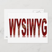 ワイシウィグ ポストカード (正面/裏面)