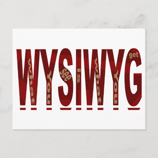ワイシウィグ ポストカード (正面)