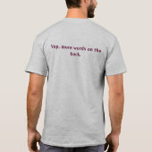 ワイシャツのある単語 Tシャツ (裏面)