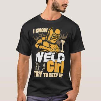 ワイシャツのおもしろい背中に溶接画像をプレゼントする溶接機 Tシャツ