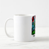 ワイシャツのデザインZAZZLE DIMENSIA、トムFitzgerald コーヒーマグカップ (左)