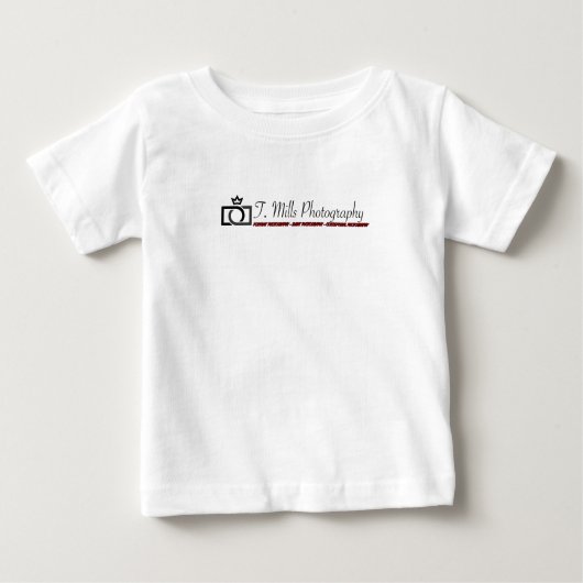 ワイシャツのロゴ ベビーTシャツ (正面)