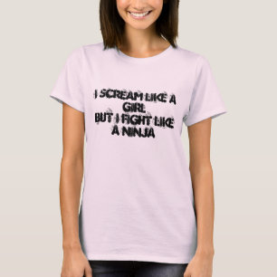 ワイシャツの女の子のように戦う Tシャツ