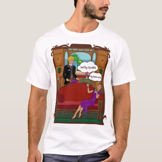 ワイシャツの胸の健康なチョコレート Tシャツ (正面)