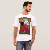 ワイシャツの胸の健康なチョコレート Tシャツ (正面フル)