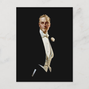 ワイシャツの襟Ad by Leyendecker ポストカード