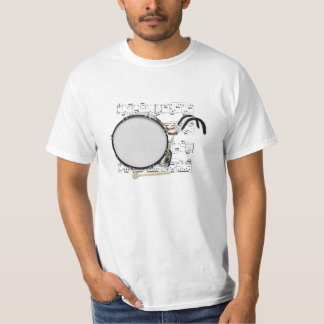 ワイシャツの(軽い)行進のバスドラム(一突き色) Tシャツ