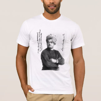ワイシャツのVivekanandaの有名な署名された写真1893年 Tシャツ