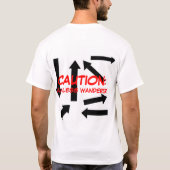 ワイシャツは漠然とさまよいます Tシャツ (裏面)