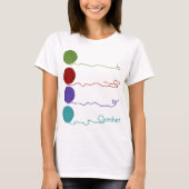 ワイシャツをかぎ針で編む愛 Tシャツ (正面)