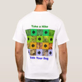 ワイシャツをハイキングしているK9先駆者 Tシャツ (裏面)