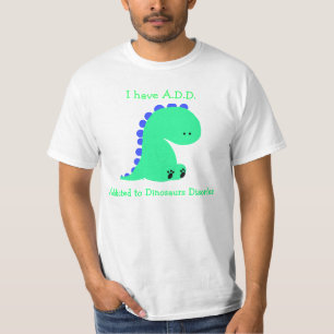 ワイシャツを恐竜に熱中される Tシャツ