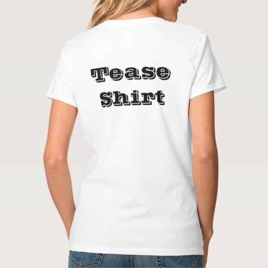 ワイシャツを悩まして下さい Tシャツ (裏面)