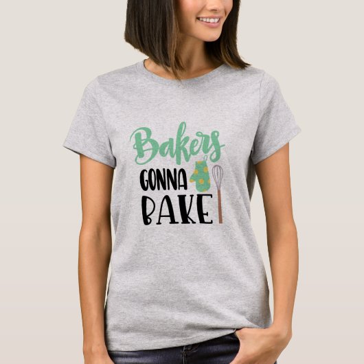 ワイシャツを焼くことを行っているパン屋 Tシャツ (正面)