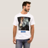 ワイシャツを燃やすお金 Tシャツ (正面フル)
