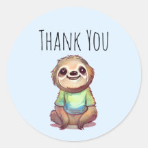 ワイシャツを着たかわいいナマケモノありがとう