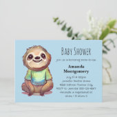 ワイシャツを着たナマケモノかわいい子|過去記事 招待状 (スタンド正面)