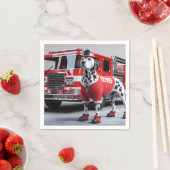 ワイシャツを着た消防士のダリ退職したメーション スタンダードカクテルナプキン (インサイチュ)