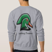 ワイシャツを着た鳥たち スウェットシャツ (裏面)