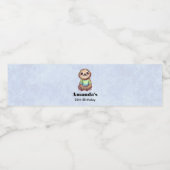 ワイシャツを着て嬉しいナマケモノかわいい誕生日|過去記事 ペットボトルラベル (シングルラベル)