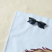 ワイシャツを着て嬉しいナマケモノ ビーチタオル (インサイチュ)