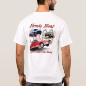 ワイシャツを競争させているErnieニール Tシャツ (裏面)