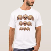 ワイシャツを降ろす想い出の品のMoriのスカル Tシャツ (正面)
