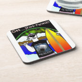 ワイシャツ顔のコースターを得て下さい コースター (左側)