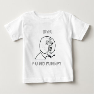 ワイシャツ、おもしろいなY Uか。 ベビーTシャツ