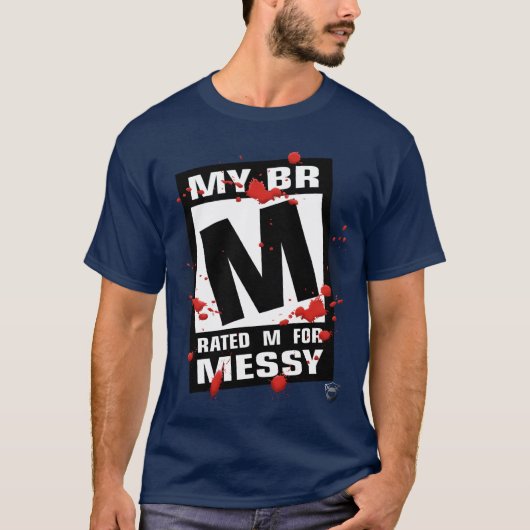 ワイシャツ-きたないのための評価されるM Tシャツ (正面)