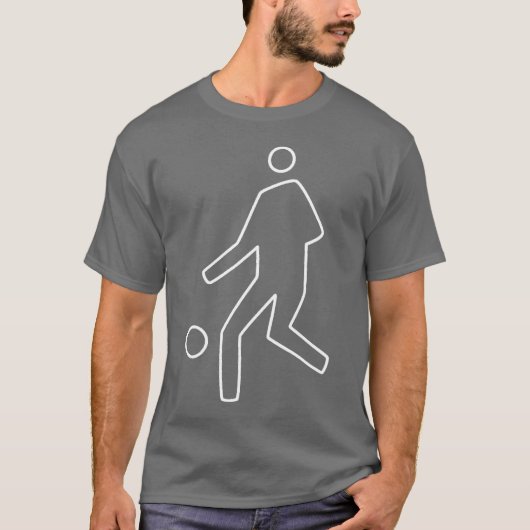 ワイシャツ-サッカーの選手 Tシャツ (正面)