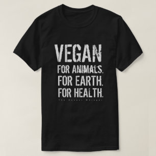 ワイシャツ(黒)のためのビーガン Tシャツ