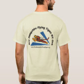 ワイシャツ、NHフライング・タイガースのロゴのライト色、 Tシャツ (裏面)