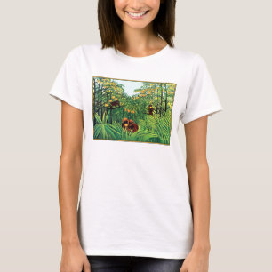 ワイシャツ: "Rousseau著オレンジ果樹園のサル" Tシャツ