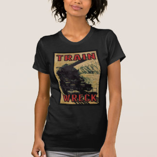 ワイシャツGalsのTrainWreck SOSの Tシャツ