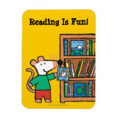 ワイジーと本棚 マグネット (縦)