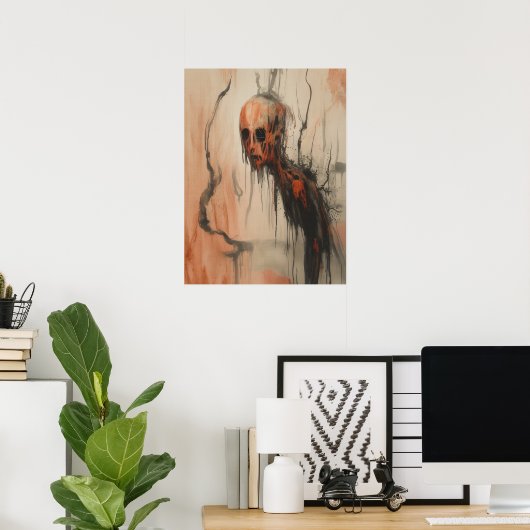 ワイスイン開花 – シュールレアル・ダーク・ファンタジー ポスター (ホームオフィス)