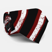 ワイスタイリッシュンブラックの大きなストライプ ネクタイ (ロール)