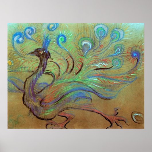 ワイスピアンスキー、ピーコック， 1897 ポスター (正面)