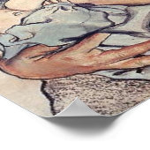 ワイスピアン妊婦のスキー， 1902 ポスター (角)