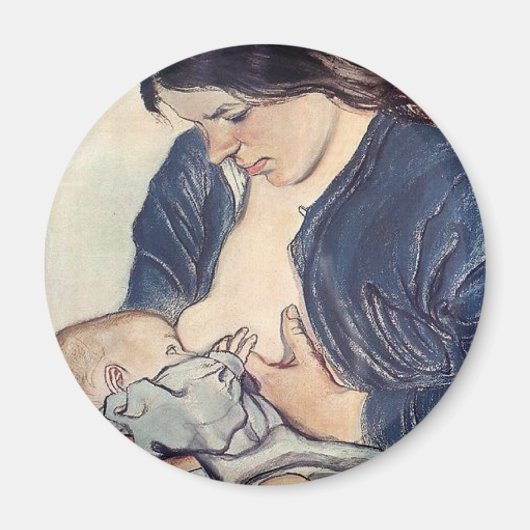 ワイスピアン妊婦のスキー, 1902 マグネット (正面)