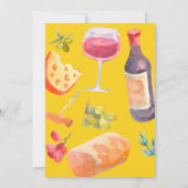 ワイスペインのン&チーズテイスティングクラス60誕生日 招待状 (裏面)