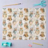 ワイズウィンターキャラクターフクロウ 薄葉紙 (クラフト)